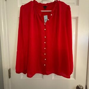 Red blouse NWT